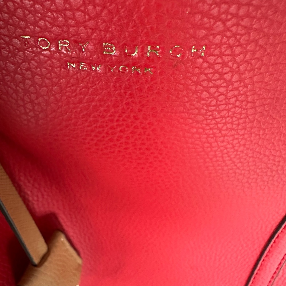 Tory Burch Vibrant Red Leather Bag
